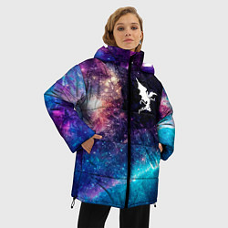 Куртка зимняя женская Black Sabbath space rock, цвет: 3D-черный — фото 2