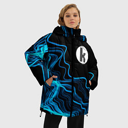 Куртка зимняя женская The Killers sound wave, цвет: 3D-черный — фото 2