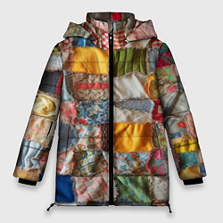 Куртка зимняя женская Patchwork - ai art, цвет: 3D-черный