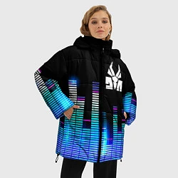 Куртка зимняя женская Die Antwoord эквалайзер, цвет: 3D-черный — фото 2