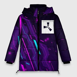 Куртка зимняя женская Rust neon gaming, цвет: 3D-черный
