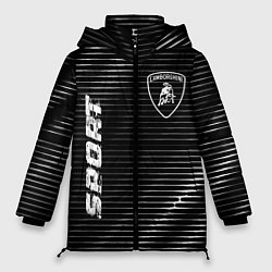 Куртка зимняя женская Lamborghini sport metal, цвет: 3D-черный