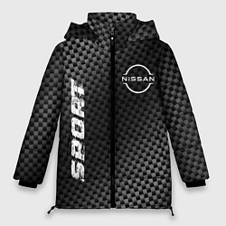 Куртка зимняя женская Nissan sport carbon, цвет: 3D-черный