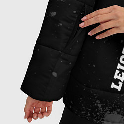 Куртка зимняя женская Leicester City sport на темном фоне по-вертикали, цвет: 3D-черный — фото 2