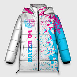 Куртка зимняя женская Bayer 04 neon gradient style по-вертикали, цвет: 3D-черный