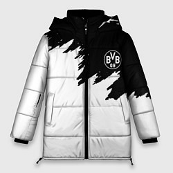 Куртка зимняя женская Borussia краски белые, цвет: 3D-красный