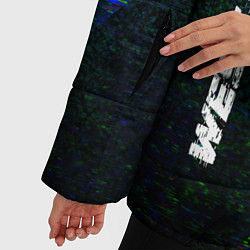 Куртка зимняя женская West Ham glitch blue, цвет: 3D-черный — фото 2