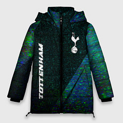 Куртка зимняя женская Tottenham glitch blue, цвет: 3D-черный