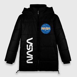 Женская зимняя куртка NASA logo usa space