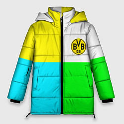 Куртка зимняя женская Borussia color cport, цвет: 3D-светло-серый
