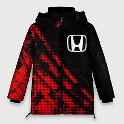 Куртка зимняя женская Honda sport grunge, цвет: 3D-красный