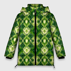 Куртка зимняя женская Ромбовидный орнамент, цвет: 3D-светло-серый