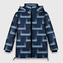 Куртка зимняя женская Современный замысловатый орнамент, цвет: 3D-черный