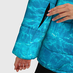 Куртка зимняя женская Водная текстура, цвет: 3D-светло-серый — фото 2