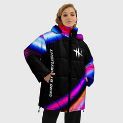 Куртка зимняя женская Dead by Daylight speed game lights, цвет: 3D-черный — фото 2