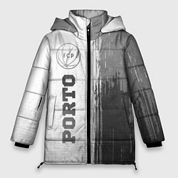 Куртка зимняя женская Porto - white gradient по-вертикали, цвет: 3D-черный