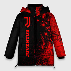 Куртка зимняя женская Juventus - red gradient по-вертикали, цвет: 3D-черный