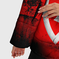 Куртка зимняя женская Linkin Park: Red style, цвет: 3D-красный — фото 2