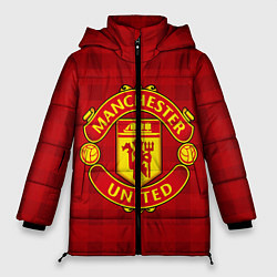 Куртка зимняя женская Manchester United, цвет: 3D-красный