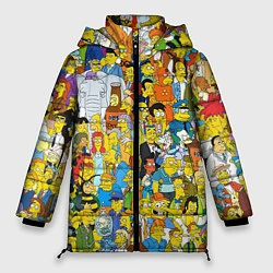 Куртка зимняя женская Simpsons Stories, цвет: 3D-черный