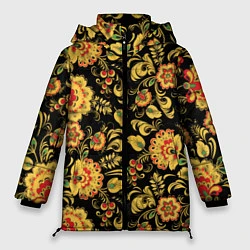 Куртка зимняя женская Хохлома, цвет: 3D-светло-серый