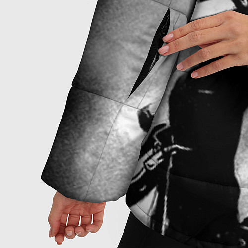 Женская зимняя куртка Slipknot / 3D-Светло-серый – фото 5