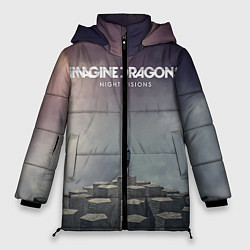 Куртка зимняя женская Imagine Dragons: Night Visions, цвет: 3D-красный