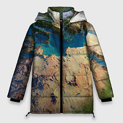 Куртка зимняя женская Земля, цвет: 3D-красный