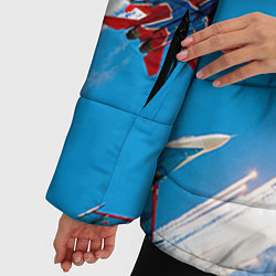 Куртка зимняя женская Самолеты ВВС, цвет: 3D-красный — фото 2
