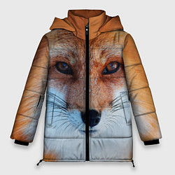 Куртка зимняя женская Взгляд лисы, цвет: 3D-красный