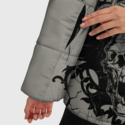 Куртка зимняя женская Skulls, цвет: 3D-красный — фото 2