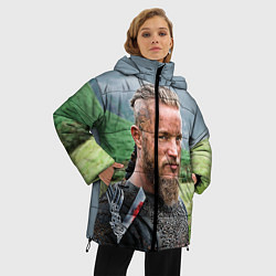 Куртка зимняя женская Рагнар Лодброк, цвет: 3D-светло-серый — фото 2