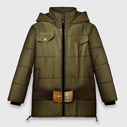 Куртка зимняя женская Униформа солдата, цвет: 3D-светло-серый