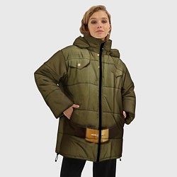 Куртка зимняя женская Униформа солдата, цвет: 3D-красный — фото 2