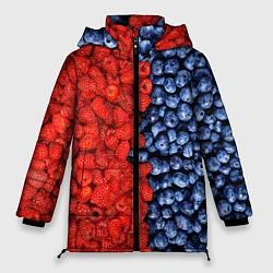 Куртка зимняя женская Ягодка, цвет: 3D-красный