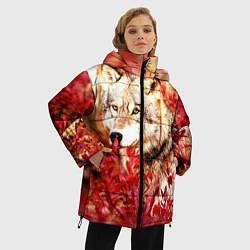 Куртка зимняя женская Осенний волк, цвет: 3D-черный — фото 2