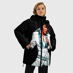 Куртка зимняя женская Элвис поет, цвет: 3D-светло-серый — фото 2