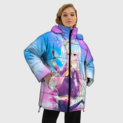Куртка зимняя женская No Game No Life, цвет: 3D-светло-серый — фото 2