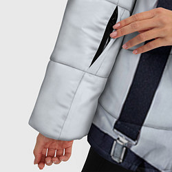 Куртка зимняя женская Рубашка с подтяжками, цвет: 3D-черный — фото 2