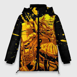 Куртка зимняя женская Dark Souls: Gold Knight, цвет: 3D-черный