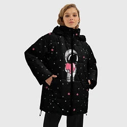 Куртка зимняя женская Космонавт 4, цвет: 3D-черный — фото 2