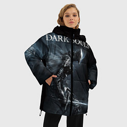 Куртка зимняя женская Dark Souls, цвет: 3D-светло-серый — фото 2