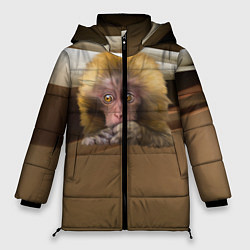 Куртка зимняя женская Мартышка, цвет: 3D-черный