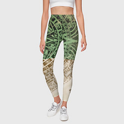 Леггинсы женские Народ Майя 2, цвет: 3D-принт — фото 2