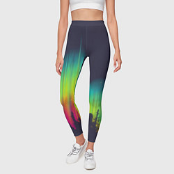Леггинсы женские Северное сияние, цвет: 3D-принт — фото 2