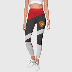 Леггинсы женские FC Manchester United: Sport Geometry, цвет: 3D-принт — фото 2