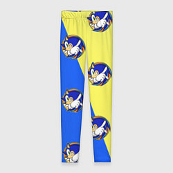 Леггинсы женские Sonic - Соник, цвет: 3D-принт