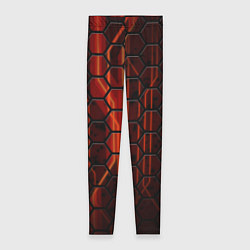 Леггинсы женские Огненные соты, цвет: 3D-принт