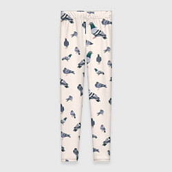 Леггинсы женские Голуби, цвет: 3D-принт
