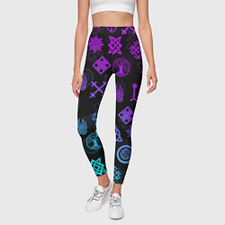 Леггинсы женские СЛАВЯНСКИЕ РУНЫ ПАТТЕРН Z, цвет: 3D-принт — фото 2